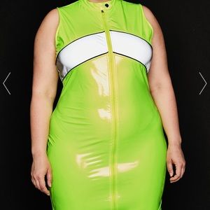 LUX ELECTRIK ENGINES GO VINYL DRESS